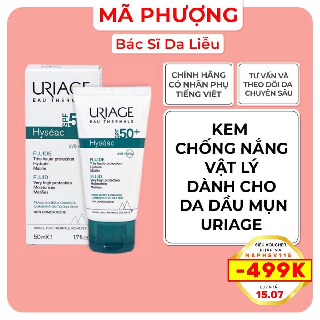 KEM CHỐNG NẮNG URIAGE HYSEAC FLUID cho da dầu mụn