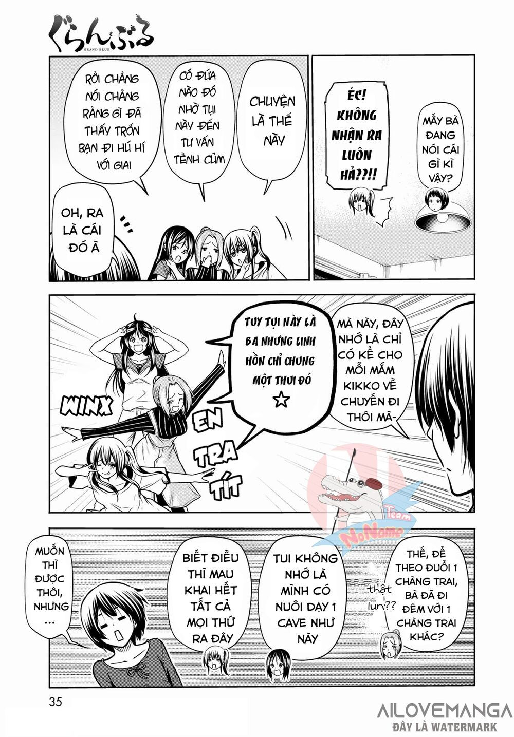 cô gái thích lặn - grand blue chapter 72.1 12