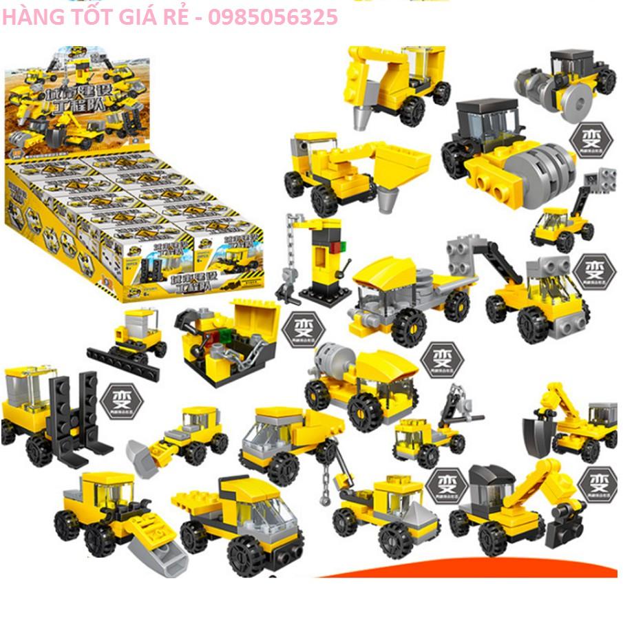 Bộ lego 10 món phương tiện xe cộ