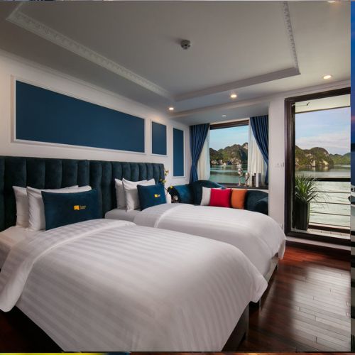 Voucher 2N1Đ Ngủ Đêm Trên Du Thuyền 5 sao Le Theatre Cruises Sang Trọng Tại Vịnh Hạ Long