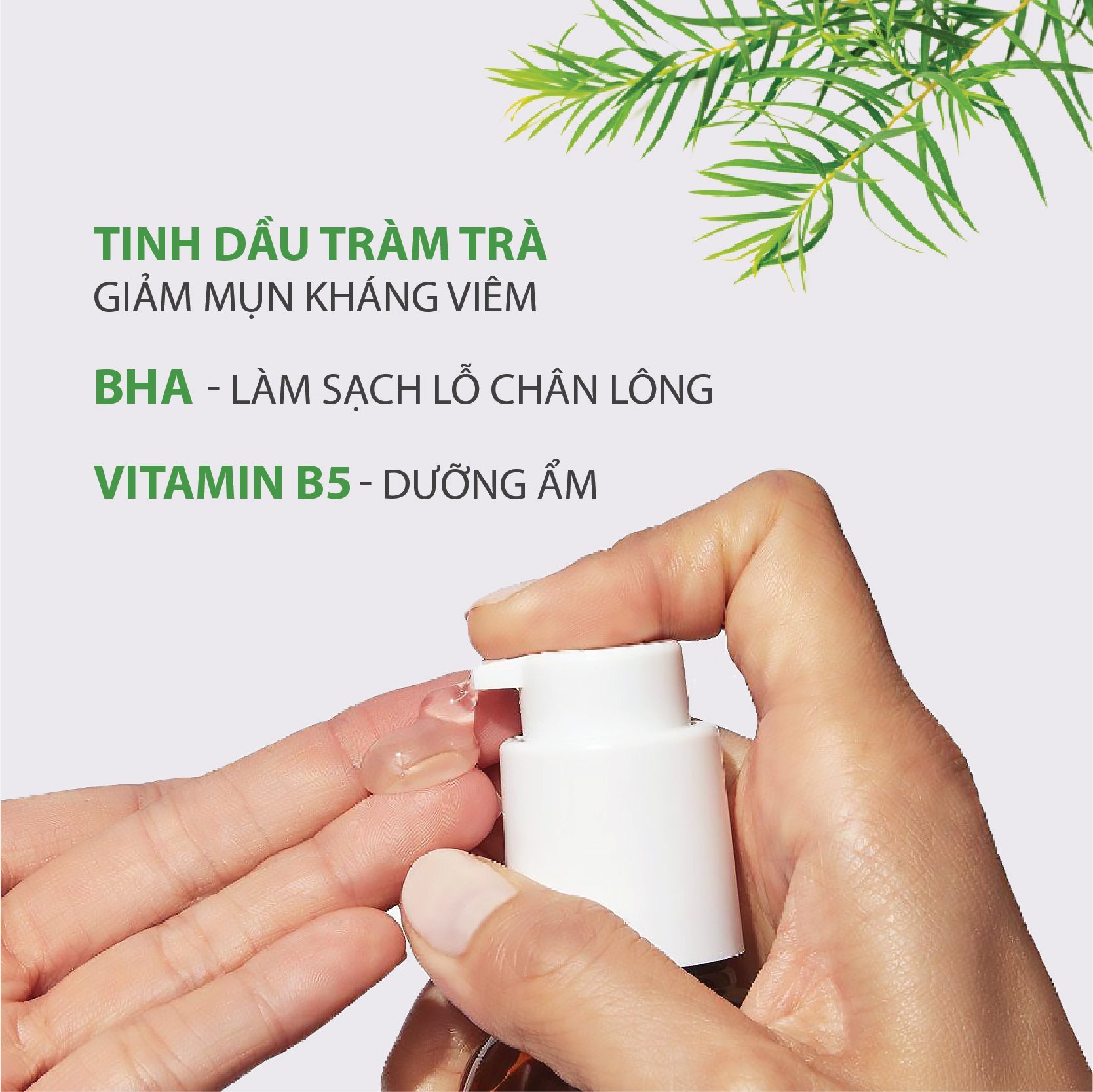 Sữa Rửa Mặt Ngừa Mụn Tinh Dầu Tràm Trà Dành Cho Da Mụn Nhạy Cảm MILAGANICS 100ml (Chai)