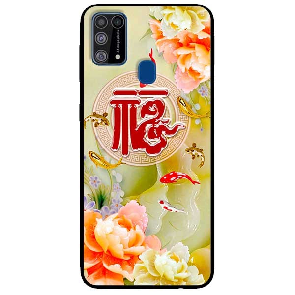 Ốp lưng dành cho Samsung Galaxy M31 mẫu Cá và Mẫu Đơn