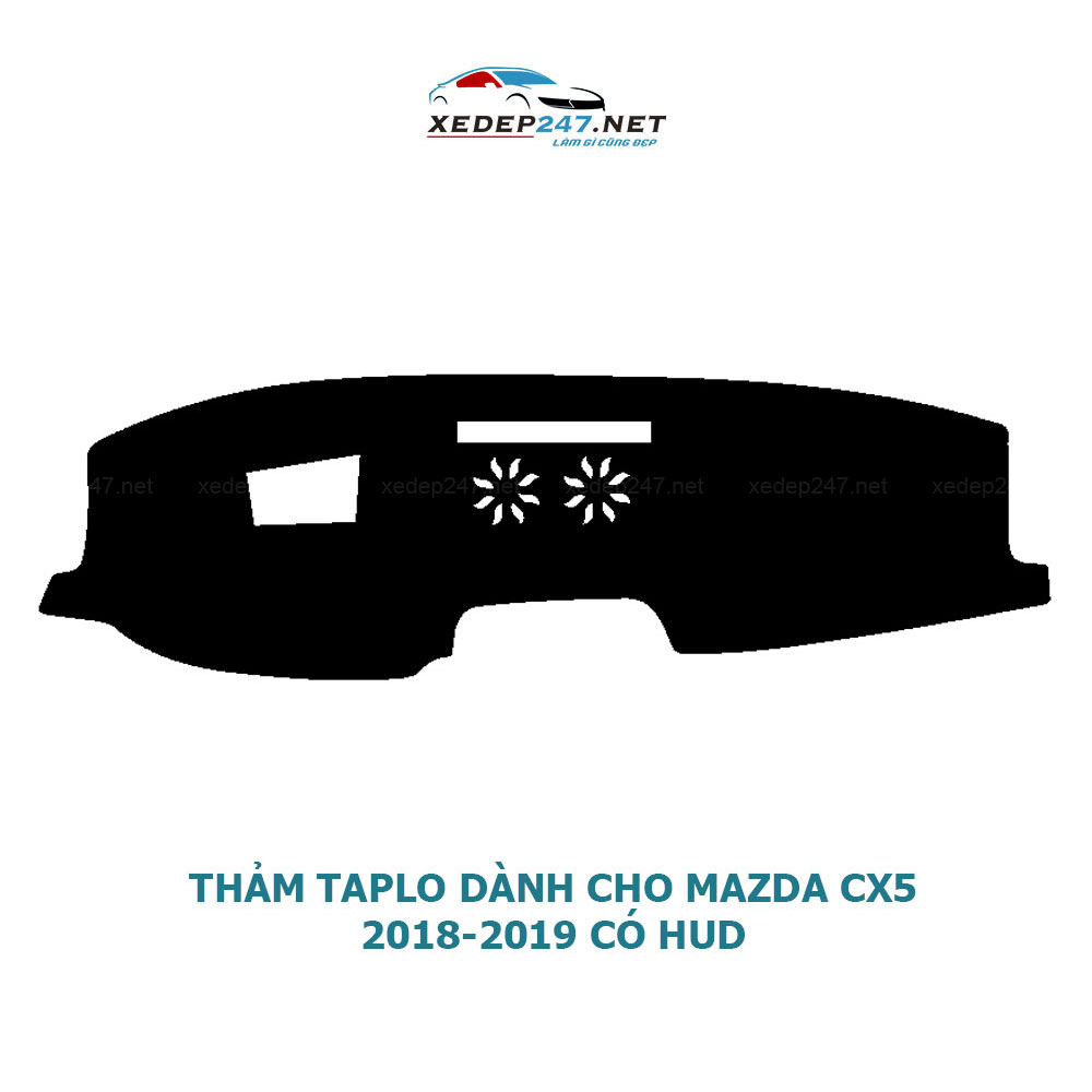 Thảm Taplo dành cho xe Mazda CX5 2014 đến 2019 chất liệu Nhung, da Carbon, da vân gỗ