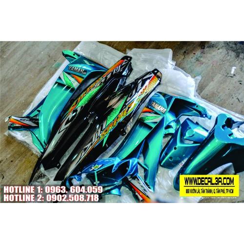 Tem rời Sirius xe xanh phối tem cham chữ Y độc đáo