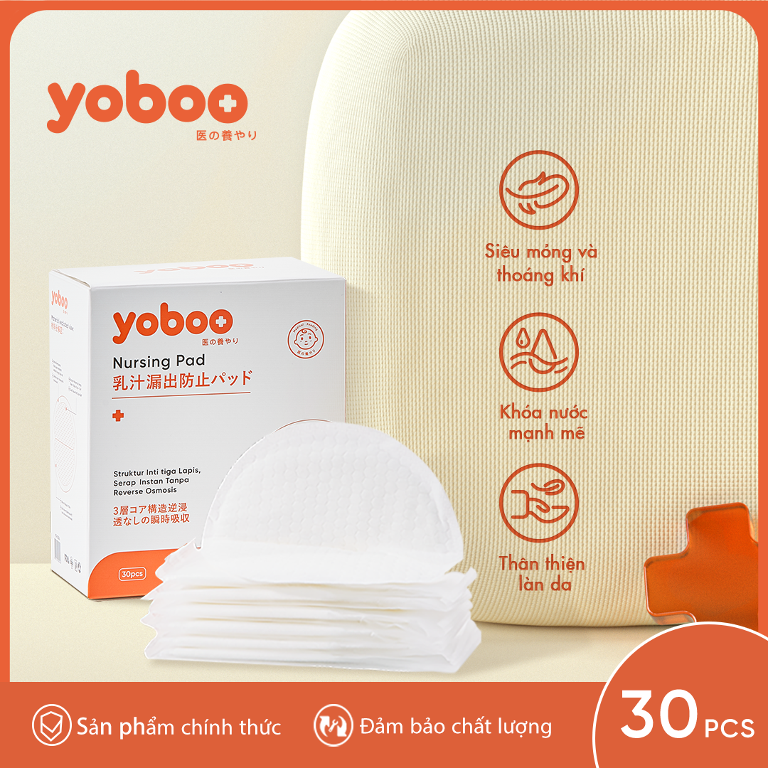 Hộp 30 Miếng Lót Thấm Sữa Mẹ yoboo