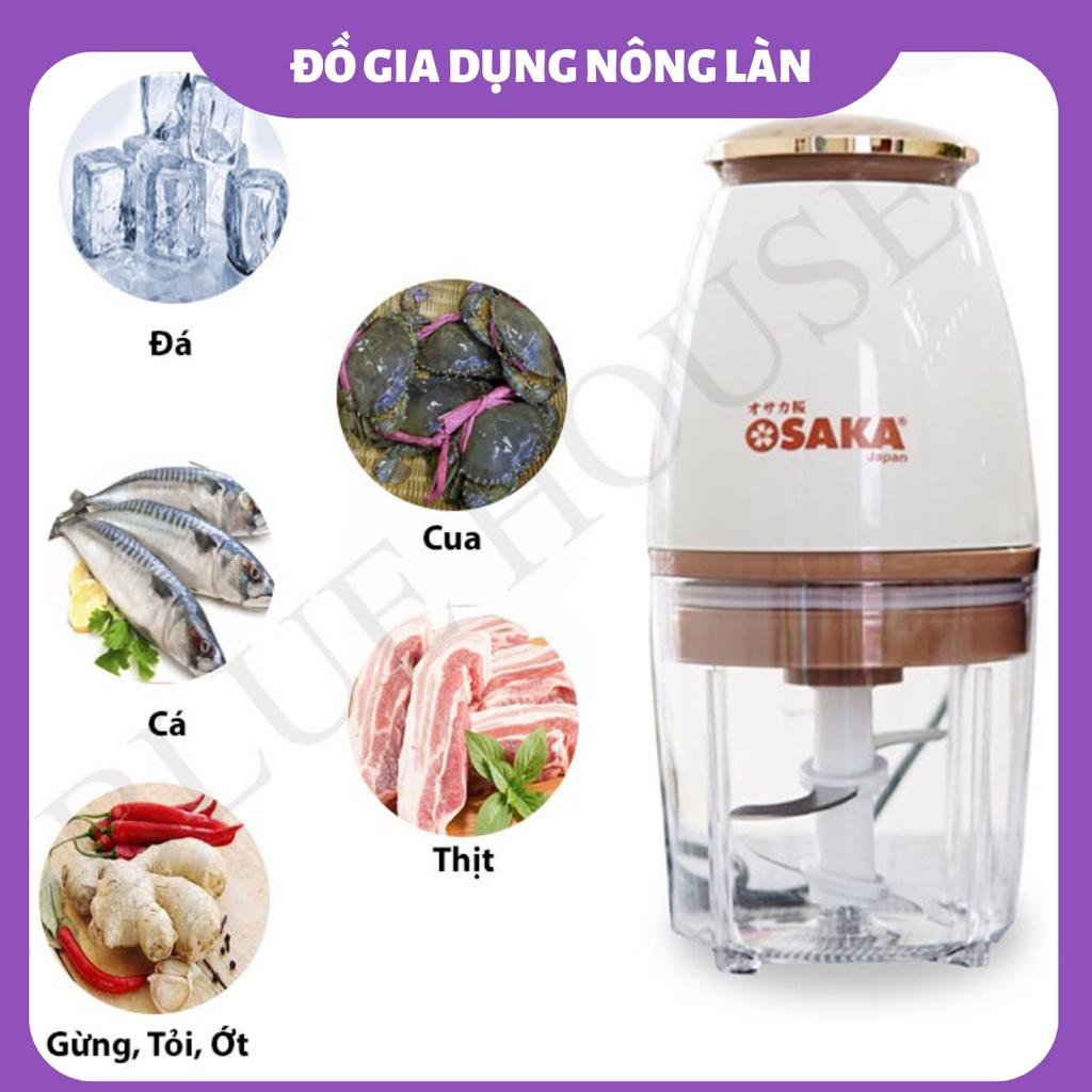 Máy xay sinh tố mini NONGLAN dung tích 750ml, máy xay thịt xay đồ ăn dặm cho bé xay cá thực phẩm