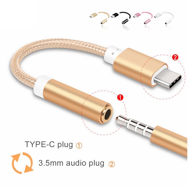 SOAIY Cáp Chuyển Đổi Type-C Sang 3.5mm - Hàng Nhập Khẩu
