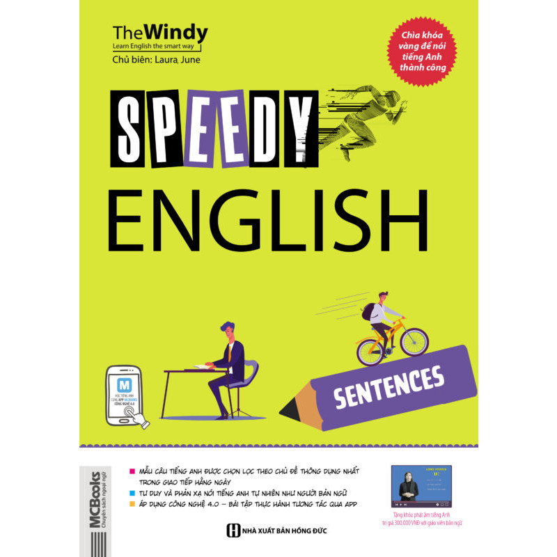 SPEEDY ENGLISH – SENTENCES-Cuốn sách tổng hợp các mẫu câu giao tiếp tiếng Anh thông dụng nhất trong cuộc sống hàng ngày.