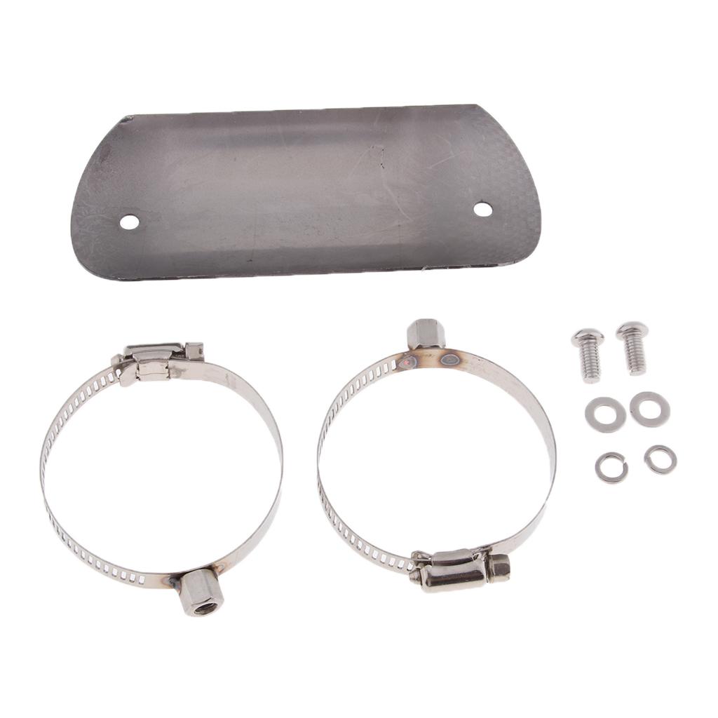 Phép Lạ Chiếu 2 chiếc Xe Máy Xả Hút Ống Giữ Nhiệt Nắp Bảo Vệ Gót cho Harley