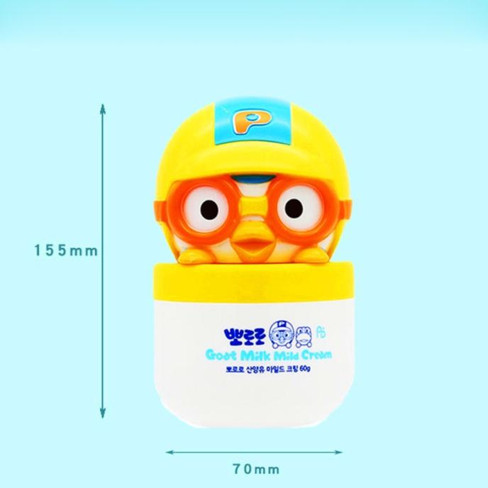 Kem dưỡng ẩm sữa dê trẻ em Goat Milk Cream Pororo Hàn Quốc 60g