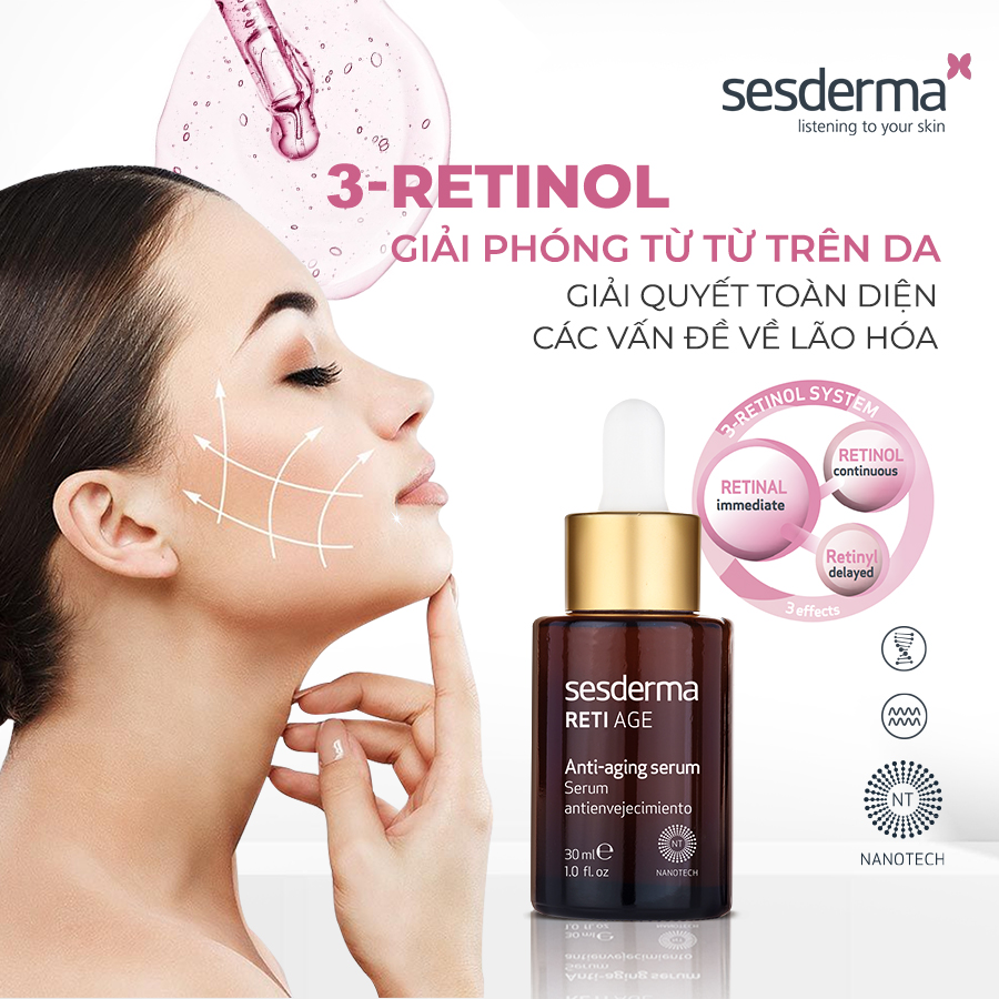 Tinh chất chống lão hóa Sesderma Retiage cho da dầu 30ml