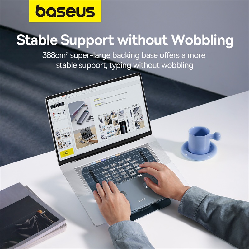 Đế Đỡ Laptop/Tablet Baseus UltraStable Pro Series Rotatable and Foldable Laptop Stand (Hàng chính hãng)