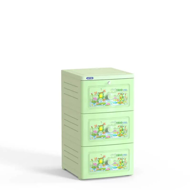 Tủ Tano 3 Ngăn DUY TÂN Nhựa PP/ABS, Tủ Quần Áo Đa Năng, Tiện Lợi