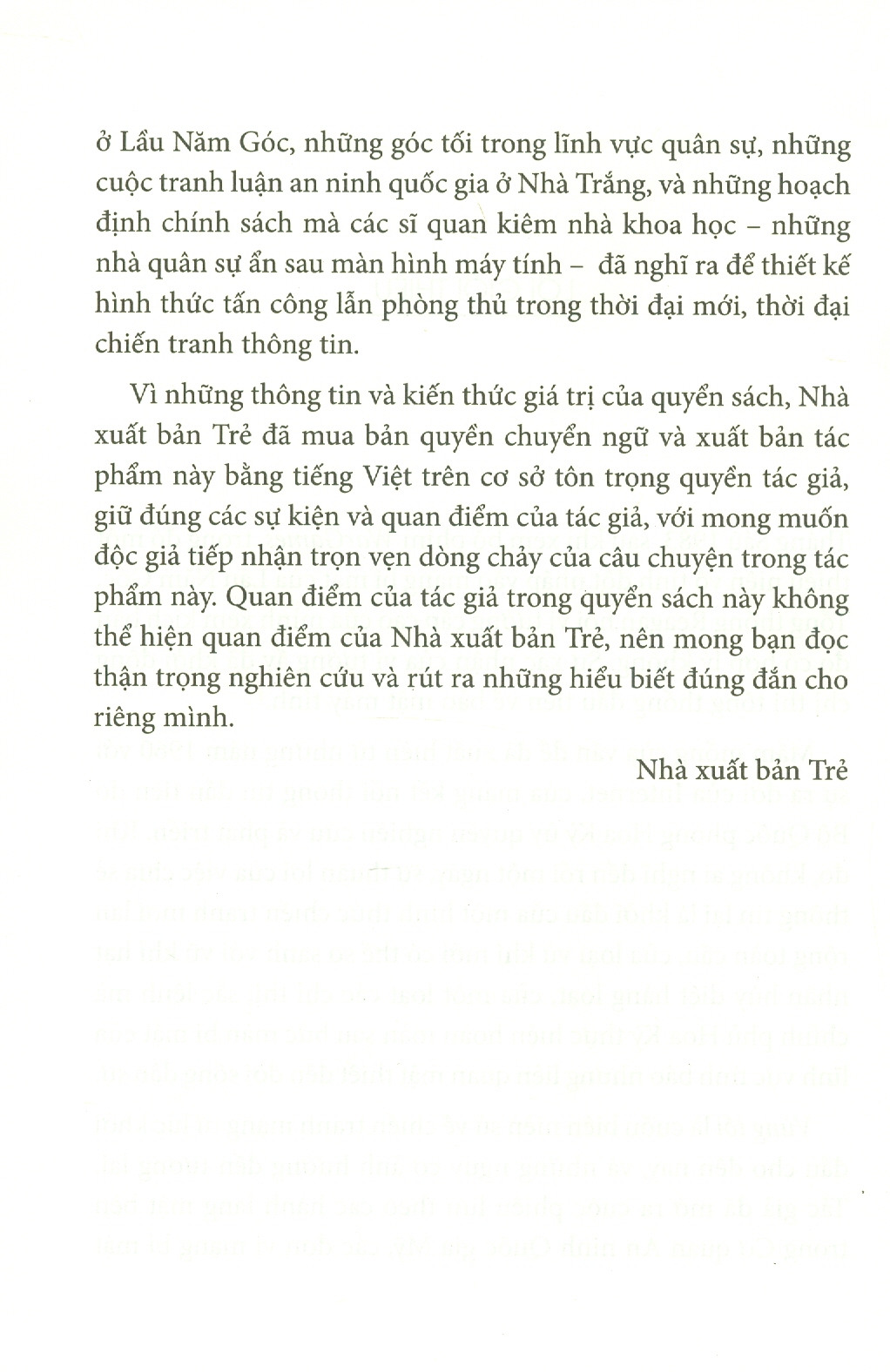 Vùng Tối, Lịch Sử Bí Ẩn Của Chiến Tranh Mạng