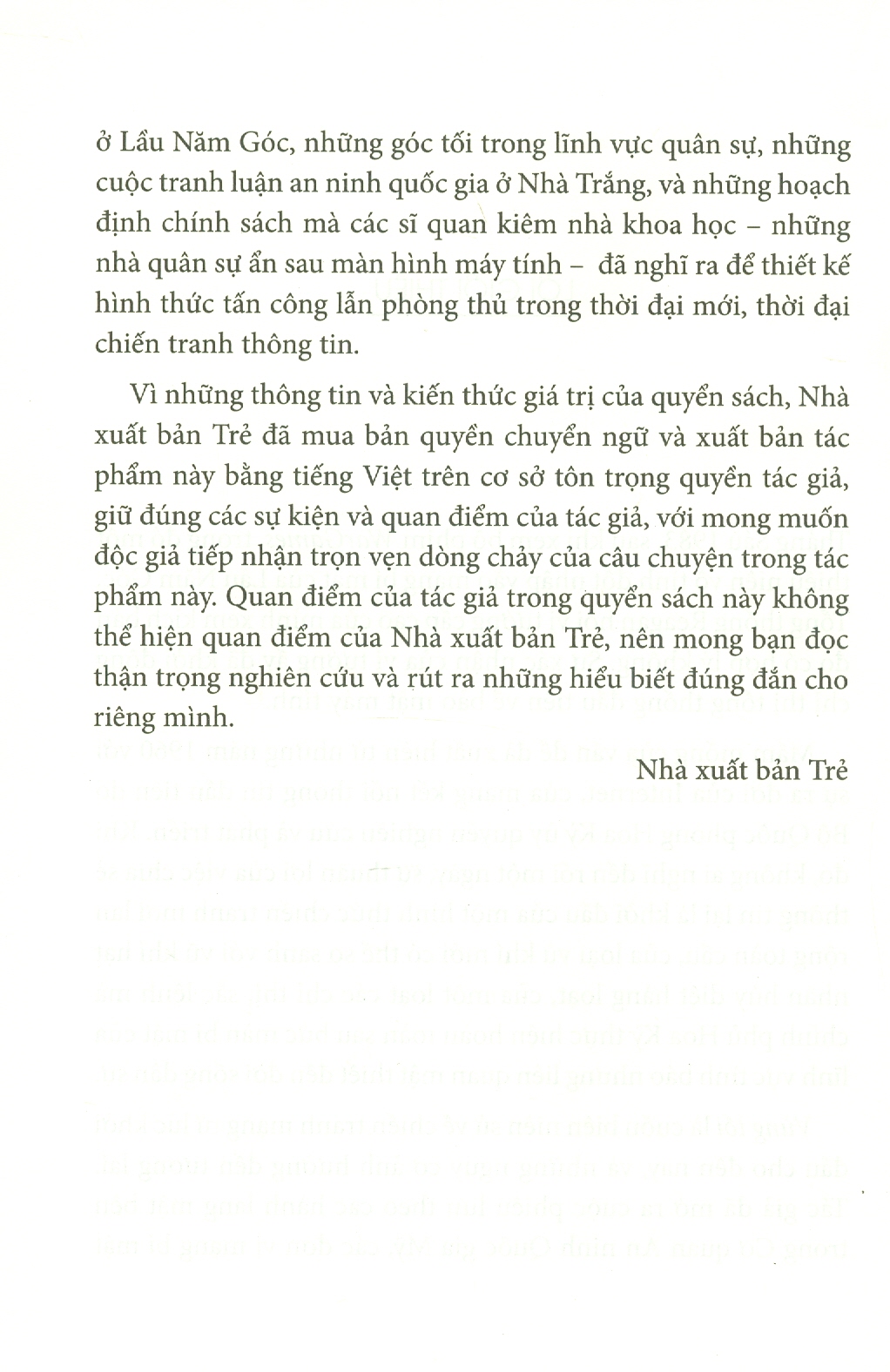 Vùng Tối, Lịch Sử Bí Ẩn Của Chiến Tranh Mạng