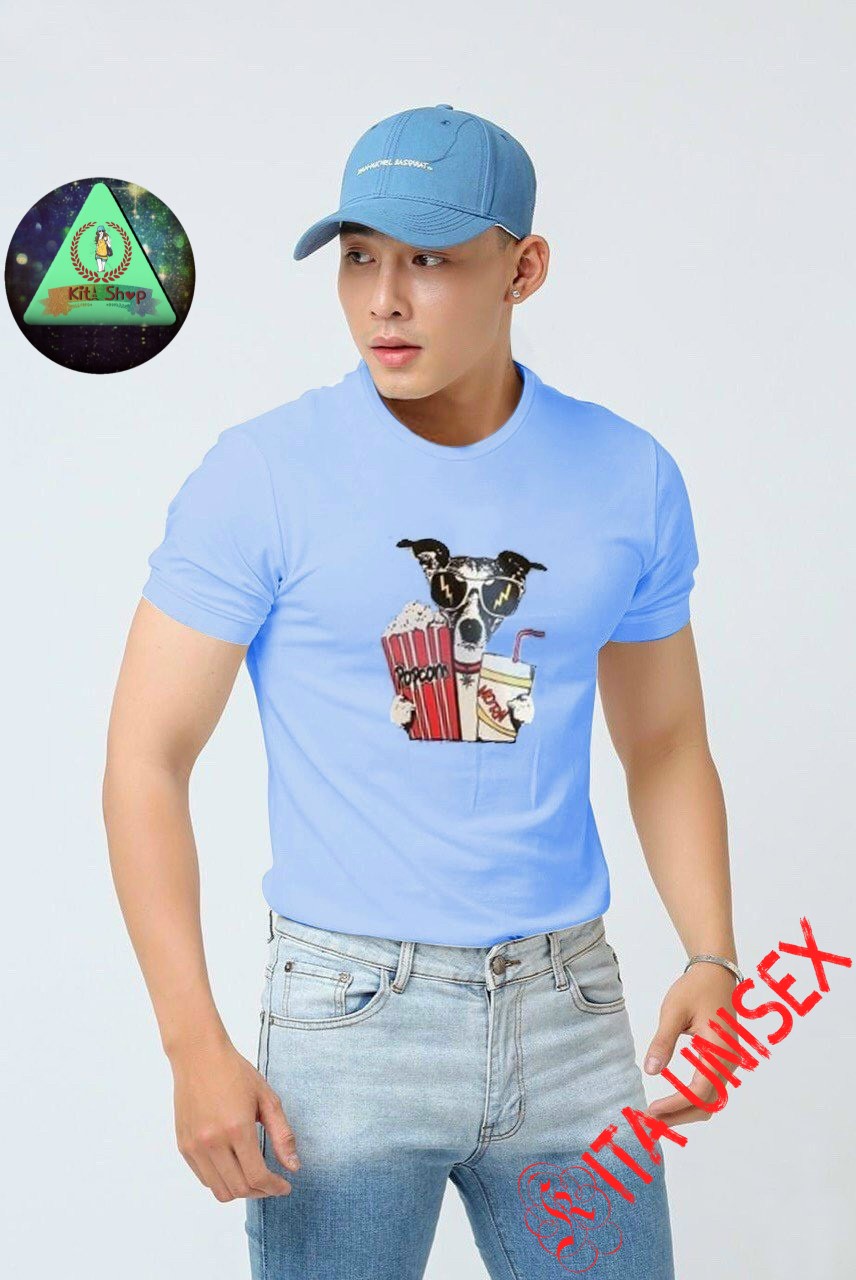 Áo Thun Couple Nam Nữ Ngắn Tay Unisex Form Rộng thời trang Hot Trend Freesize Kita Unisex - Cún Sành Điệu