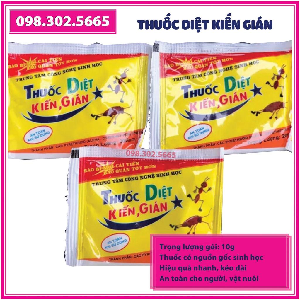 10 gói Chế phẩm sinh học diệt kiến, gián - Chuyên diệt kiến, ruồi, gián, bọ chét, rệp giường...