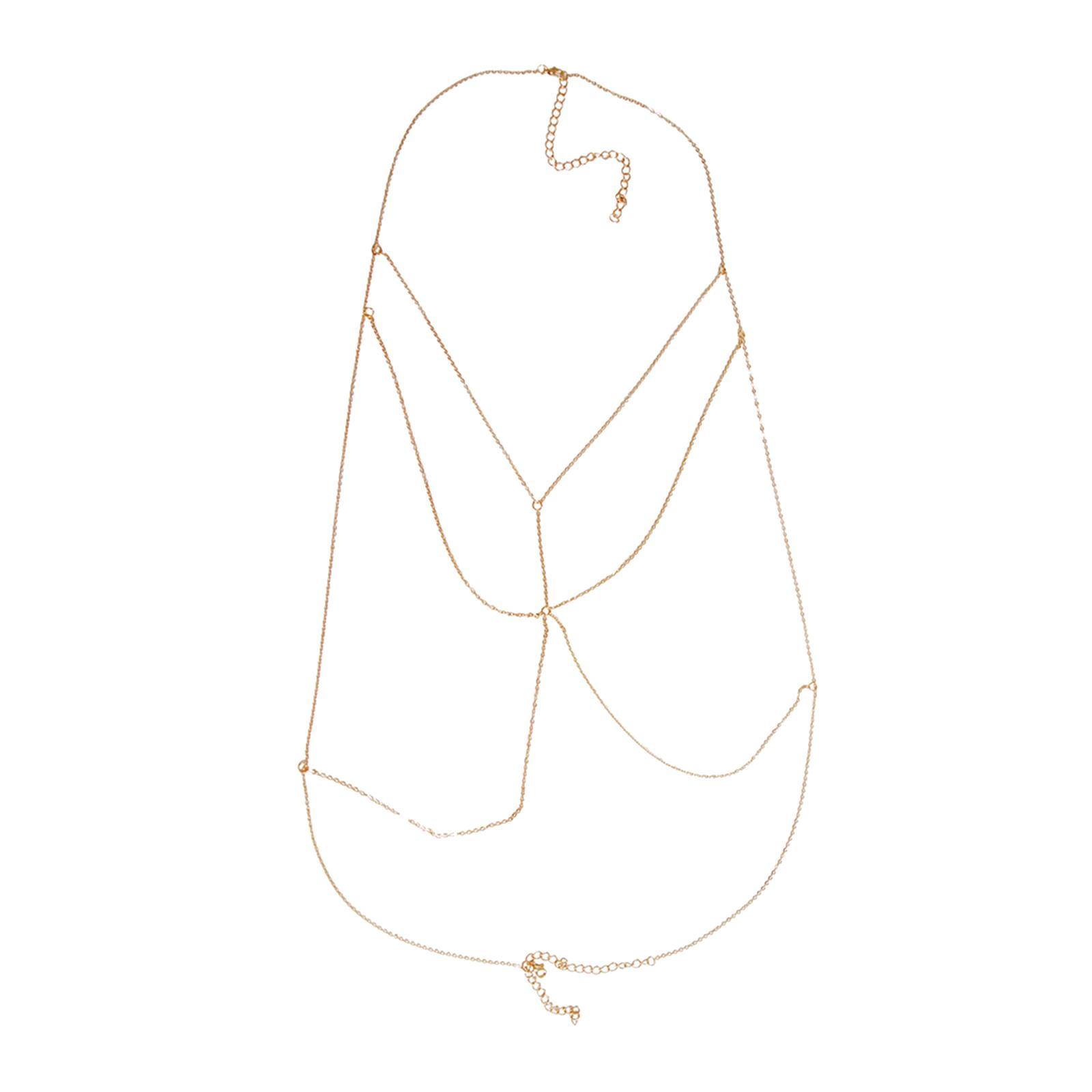 Crystal Bikini Bra Body Chain Popular Multi-Layer Jewelry Chains for Wedding Girls