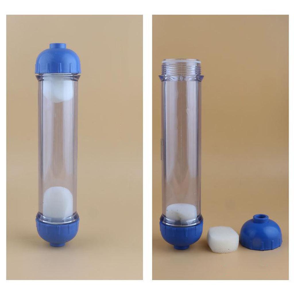 2X Clear Water Filter Housing Empty Bottle DIY Filter Shell Tube Inline Filter
