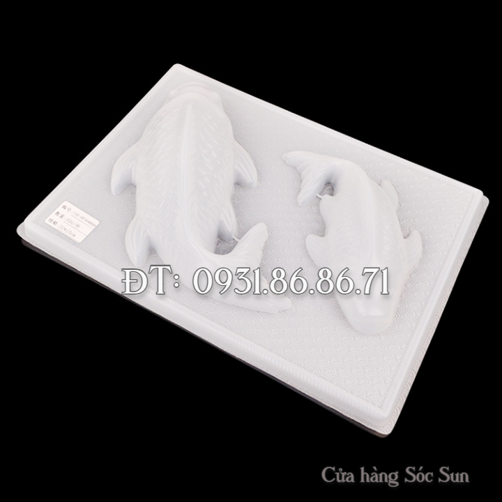 Khuôn 2 con cá chép loại 30 cm - Mã số 1743
