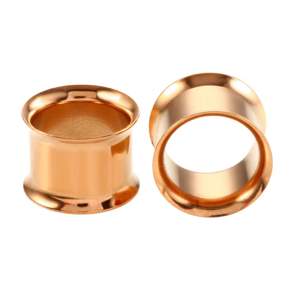 2-3pack 6 Pairs Stainless Steel Ear Gauges Stretching Tunnel Plugs Piercing 6mm