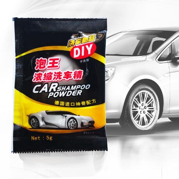 Bột Rửa Xe Không Chạm Car Shompoo DIY 5 Gram Công thức tạo bọt Bubble King Gói rửa ô tô cao cấp