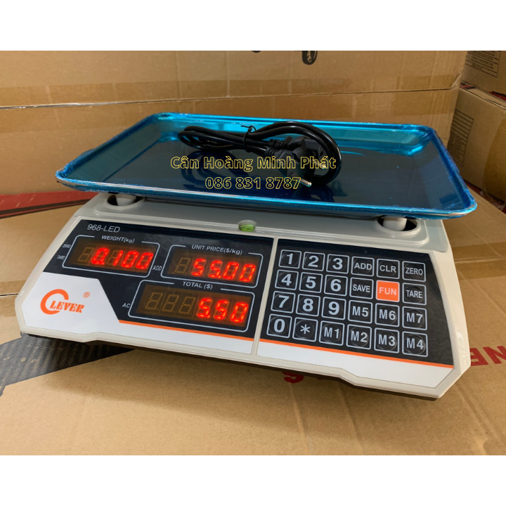 CÂN ĐIỆN TỬ 30kg Clever968. CÂN ĐIỆN TỬ TÍNH TIỀN HÀNG SIÊU THỊ, TẠP HÓA, CỬA HÀNG BÁN LẺ, CHÍNH XÁC TUYỆT ĐỐI