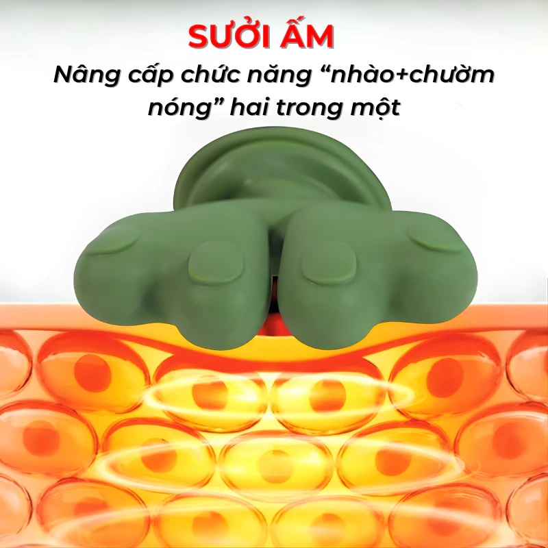 [Tặng sạc + cáp] Máy Massage Cổ Vai Gáy GDV Mô Phỏng Bàn Tay Người Kết Hợp Chườm Ấm, Mát Xa Trị Liệu Giảm Đau Mỏi Cơ - Hàng Chính Hãng