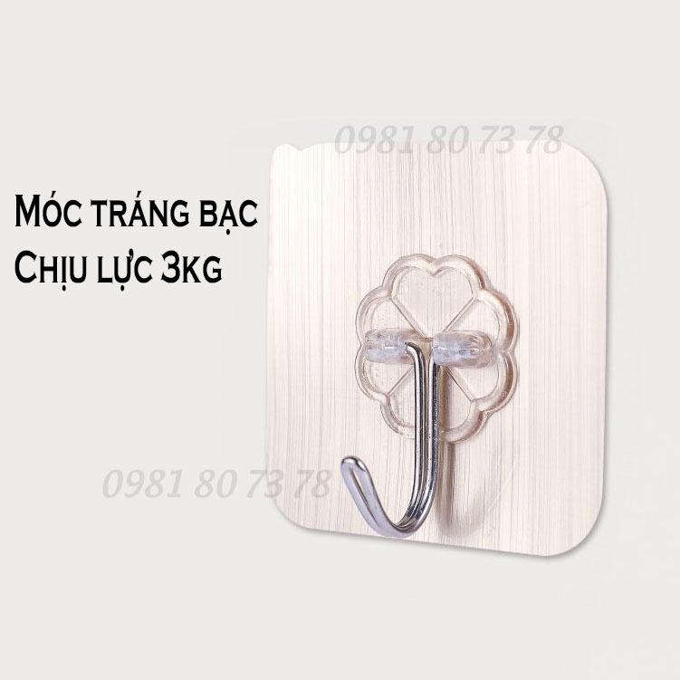 Móc dán tường chịu lực, Móc dán chịu lực, Miếng dán siêu dính tráng bạc cao cấp