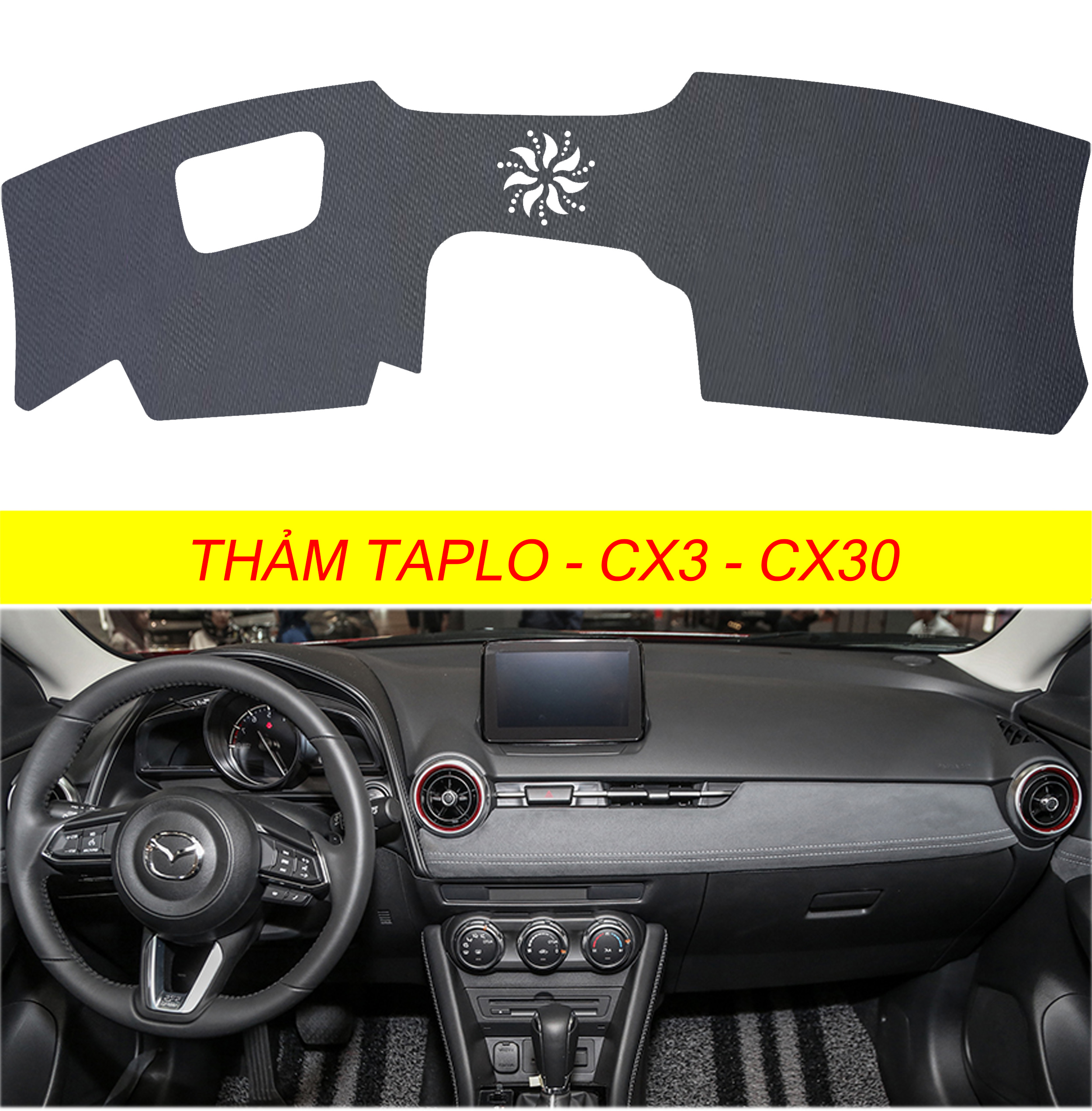 Thảm taplo da cacbon,vân gỗ, da lộn, da pu mới nhất chuẩn form