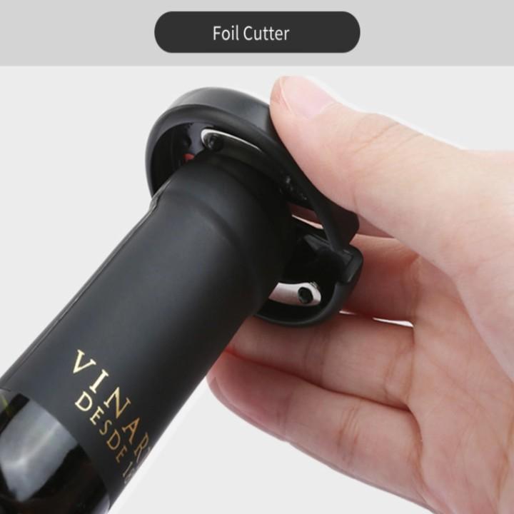 Bộ Dụng Cụ Mở Rượu Vang Tự Động Hợp Kim Nhôm KB1-601802