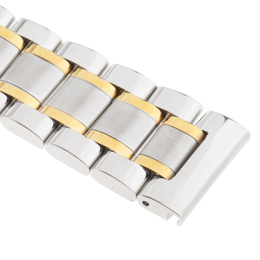 Stainless Steel Solid Links  Strap Butterfly Buckle Belt
