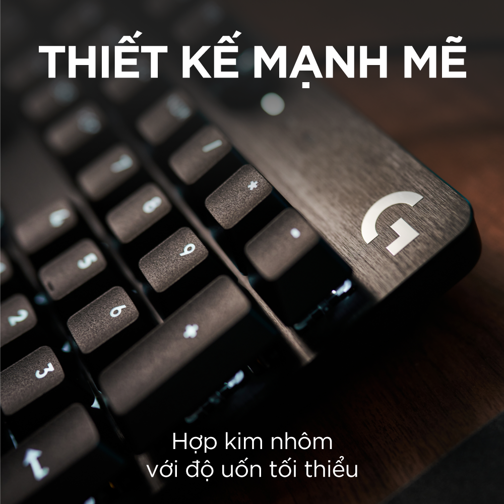 Bàn phím cơ game Logitech G413 TKL SE / G413 SE Full size – Keycap PBT, Switch Tactile, Anti-Ghosting khi nhấn 6 phím cùng lúc, đèn LED trắng -Hàng Chính Hãng