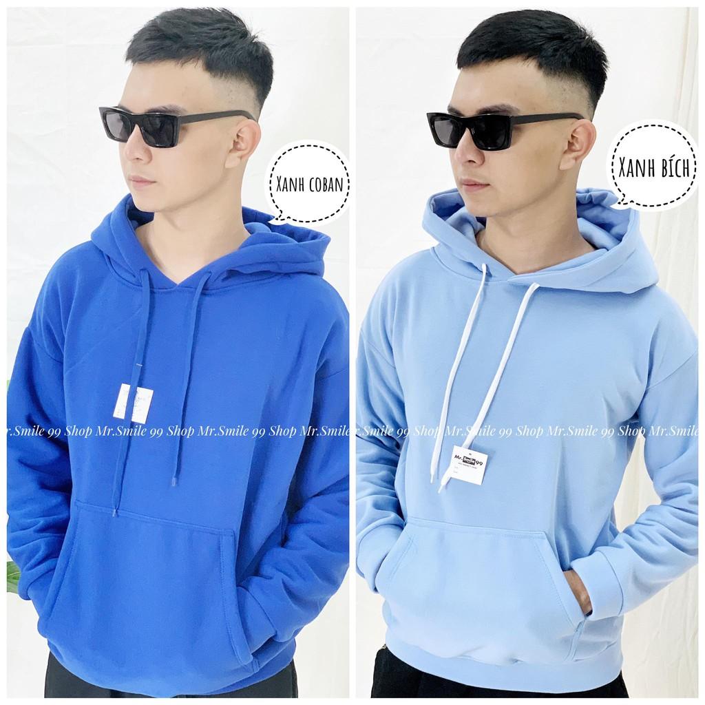 Áo Hoodie Trơn ️ Unisex Nam Nữ ️ MR SMILE 99 SHOP