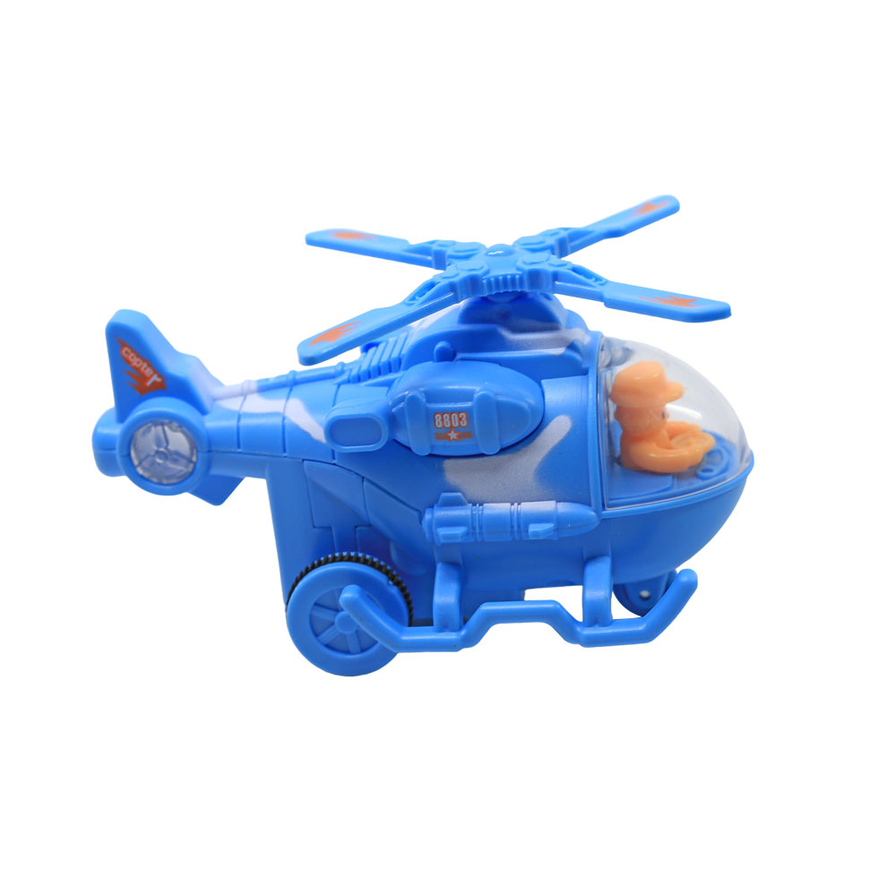 Đồ chơi máy bay hoạt hình - trực thăng - đồ chơi máy bay quân đội chạy trớn xoay cánh quạt khi chạy VBC-3607A - GIAO MẪU NGẪU NHIÊN