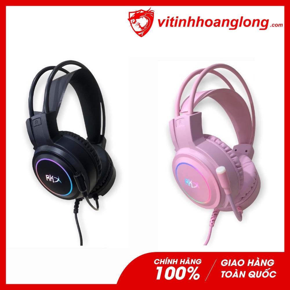 Tai nghe chụp tai RKX 7.1 Gaming Không hộp (Hồng, Đen) New Hàng Chính Hãng - BH 12T