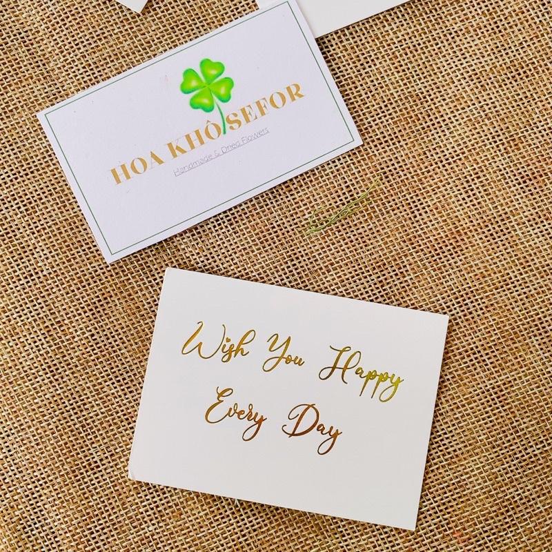 Thiệp chúc mừng sang trọng, quà tặng ý nghĩa