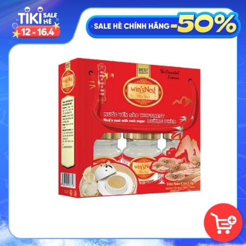 Nước Yến Sào win'sNest Đường Phèn (6 lọ x 70 ml/ Lốc)