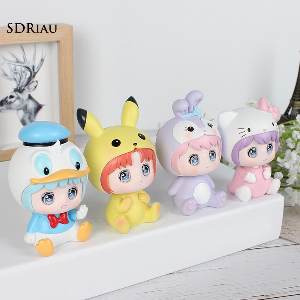 Mô Hình Búp Bê Hoạt Hình Lắc Đầu Trang Trí Bảng Điều Khiển Xe Hơi