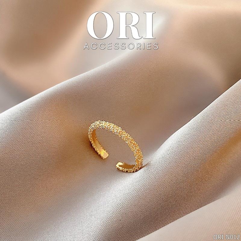 Nhẫn nữ Freesize đơn giản Hafwen tinh tế sang trọng ORI ACCESSORIES N012