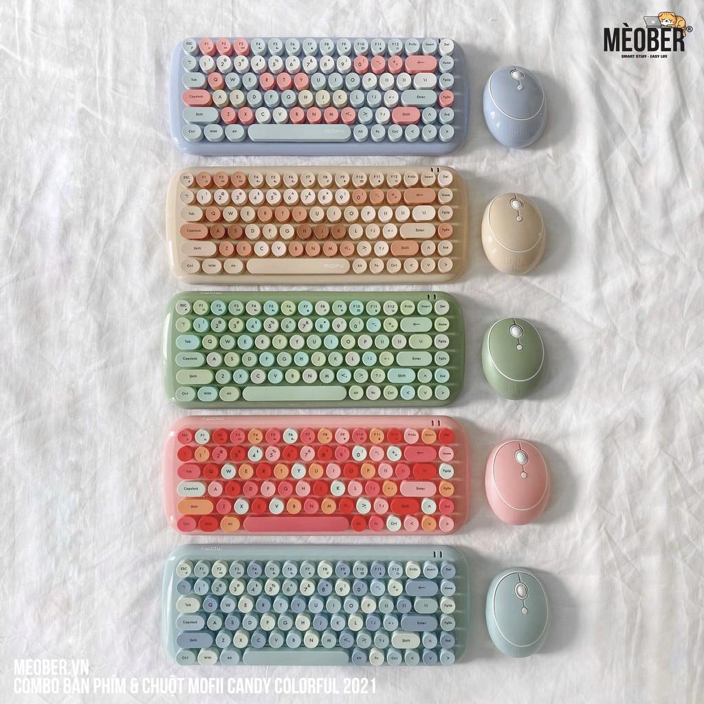 Bộ bàn phím không dây giả cơ & chuột MOFII Candy Basic - Hàng chính hãng