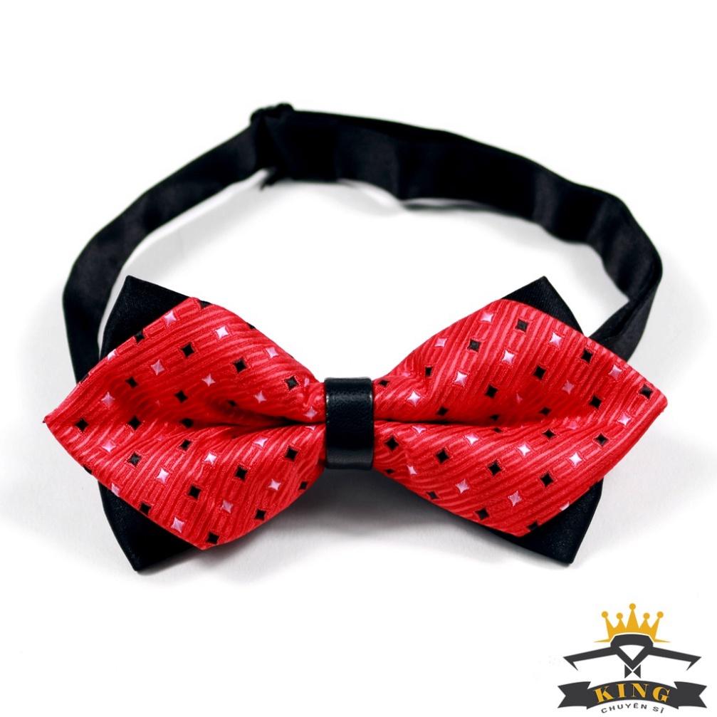 Nơ cài áo vest nam KING chú rể vải lụa silk phi bóng cao cấp giá rẻ (X32