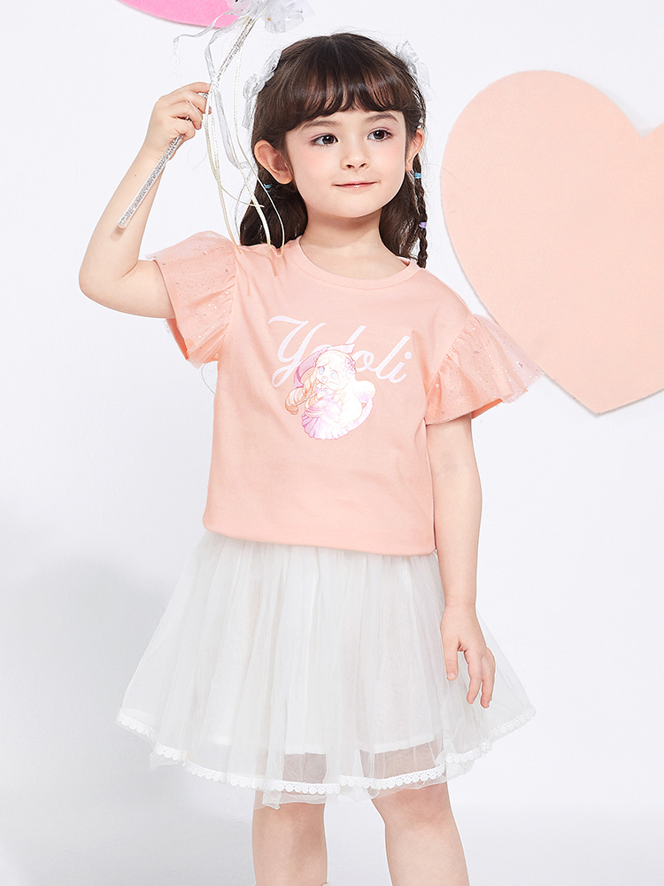 Áo thun tay bèo thời trang BALABALA - TODDLER dành cho bé gái 201222117019