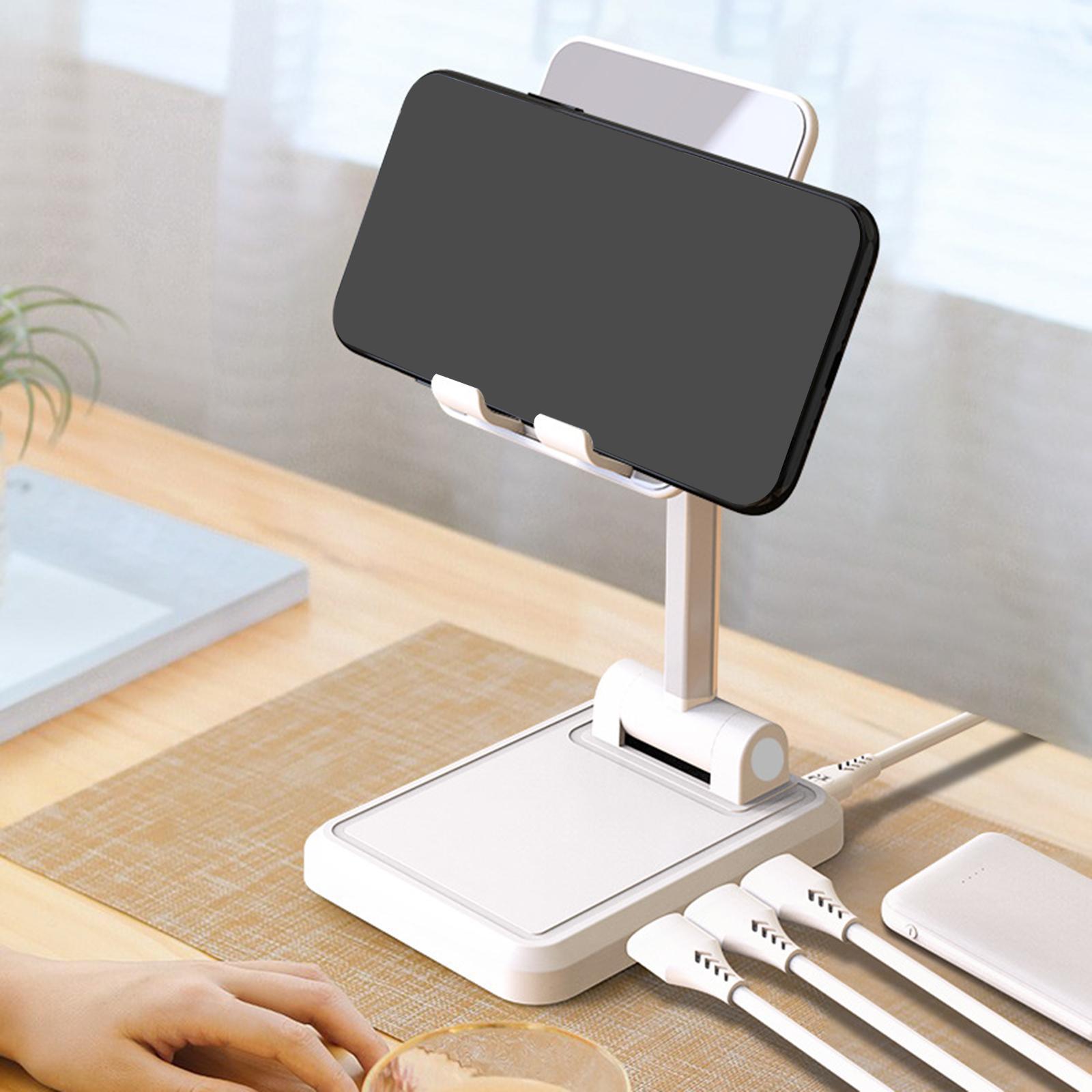Foldable Desktop Phone Holder Charging Stand for Tablet Meeting Travel