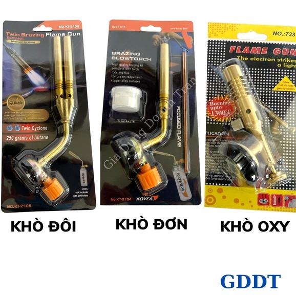 Đầu khò ga mini, Đèn khò gas mini ống đôi và đơn (Loại tốt)