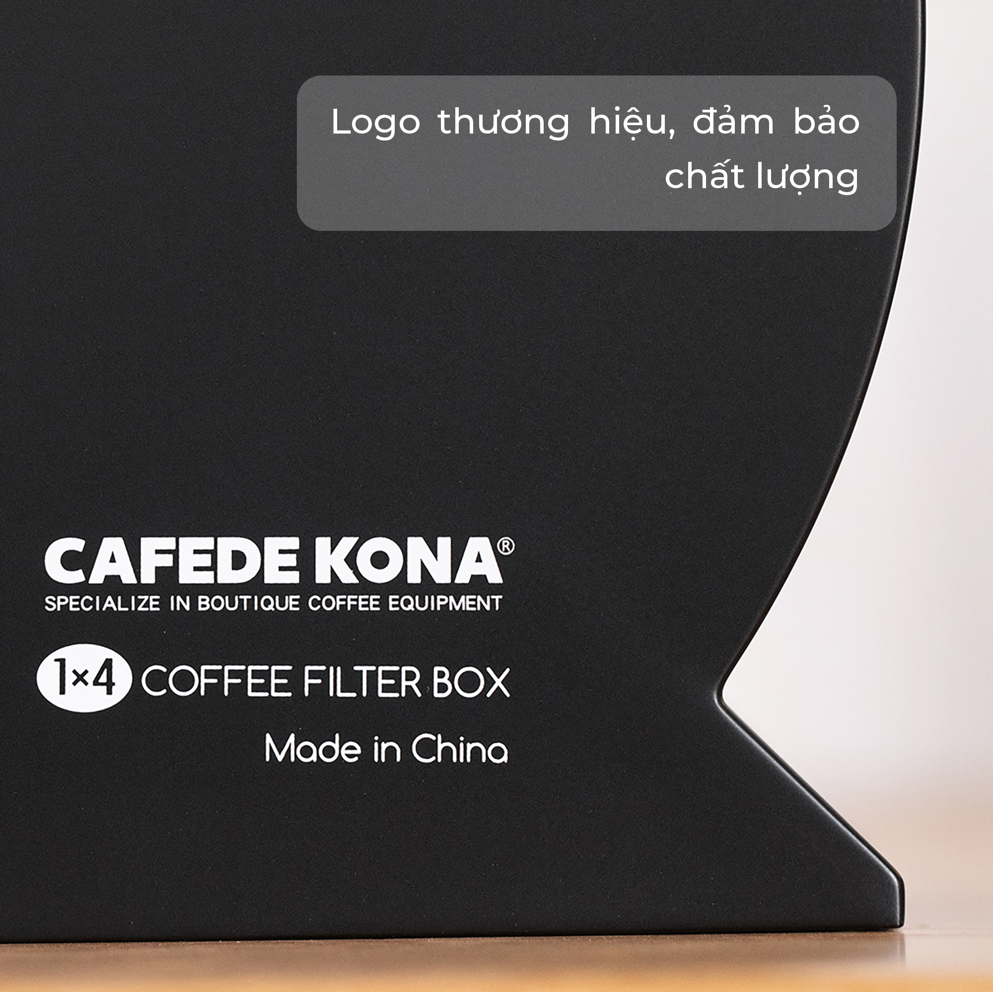 Hộp nhựa đựng giấy lọc cà phê pour over V60 CAFE DE KONA