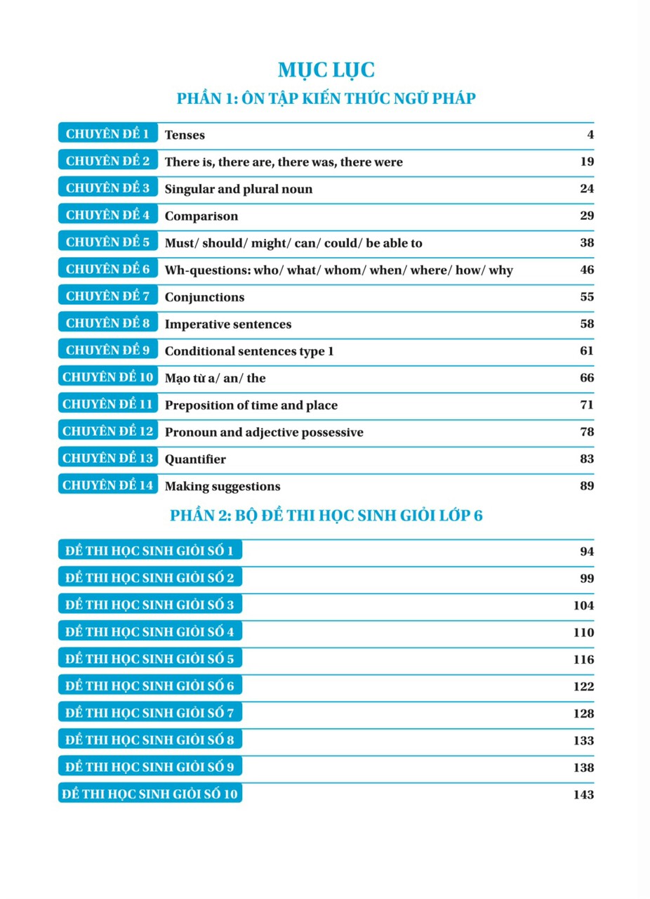 Sách - Bồi Dưỡng Học Sinh Giỏi Tiếng Anh Lớp 6 - Biên soạn theo CT mới (Chuyên đề chuyên sâu và Luyện đề) - ndbooks