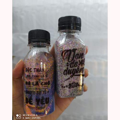 Combo 100 chai nhựa vuông 100ml nắp đen