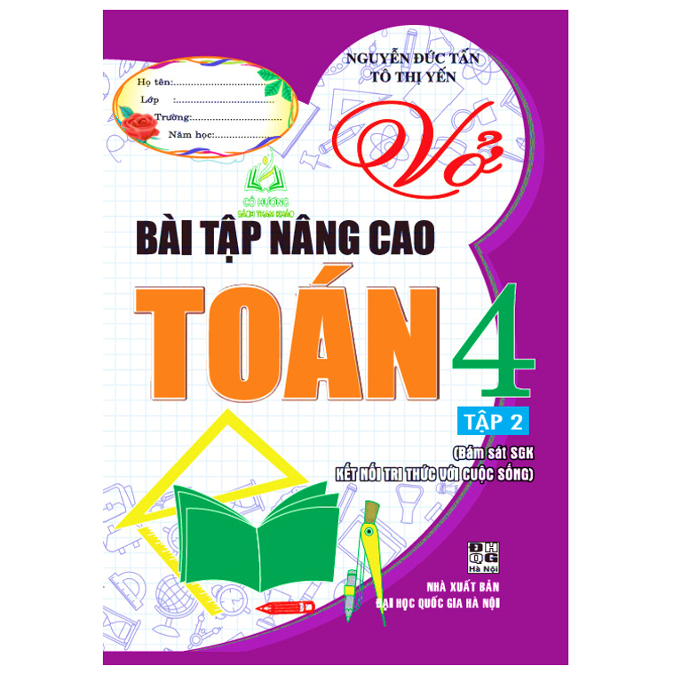 Sách - Combo Vở Bài Tập Nâng Cao Toán Lớp 4 (Bám Sát SGK Kết Nối Tri Thức Với Cuộc Sống - Bộ 2 Cuốn)