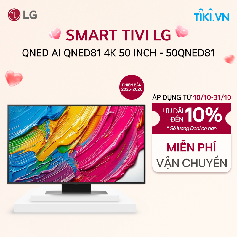 [Chỉ giao Miền Bắc] TV LG AI 2025 QNED AI QNED81 50 inch - Hàng chính hãng